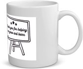 Merci de m'avoir aidé à grandir et à apprendre Mug avec impression - Cadeau professeur - Journée maître et professeurs - cadeaux - cadeau fête des professeurs - cadeau professeur - fin d'année scolaire - adieu - contenu 350 ML