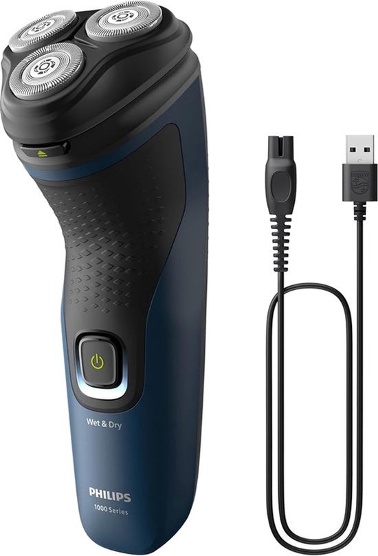 Philips 1000 series S1121/45 scheerapparaat Roterend scheerapparaat Zwart, Blauw