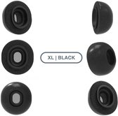 Embouts en mousse pour Airpods Pro (2) - 6× Extra Large - Zwart - Bouchons d'oreilles en mousse à memory de forme souple - foamigo®