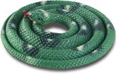 SWAXIGON Slang - Realistisch gekleurde nep rubberen slang speelgoed - kleine dieren figuren plastic slangen - vanaf 3 jaar kinderspeelgoed cadeau 127 cm (Groen)