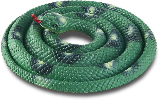 SWAXIGON slang – realistisch rubberen speelgoed – 127 cm – groen