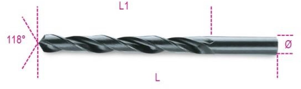 Beta 410 2,75-SPIRAALBOREN HSS, KORTE