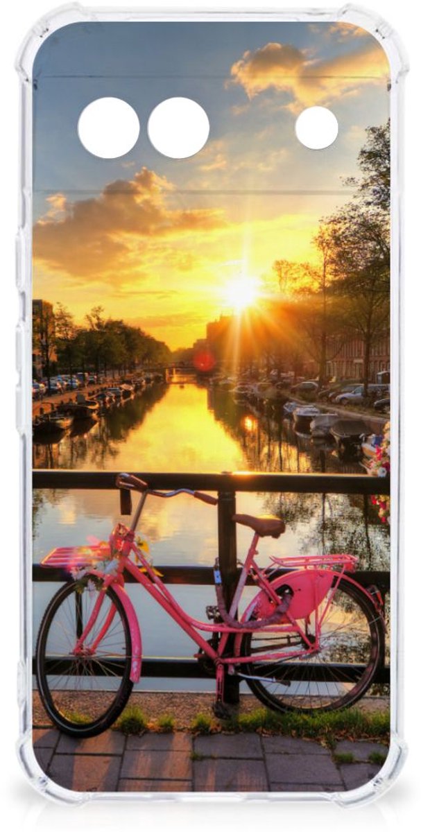Google Pixel 8A Telefoonhoesje met valbescherming Amsterdamse Grachten