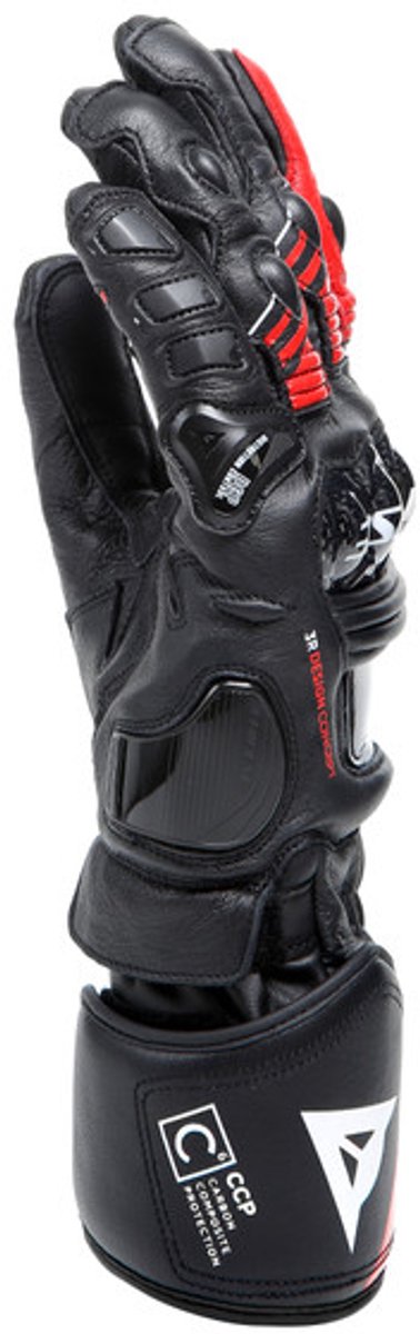 Dainese Druid 4 Zwart Lava Rood Wit Handschoenen - Maat XL - Handschoen – foto 3