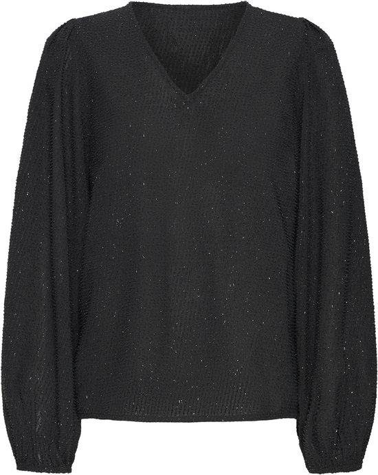 Chemisier femme Ichi IHKAVIRA LS - Noir