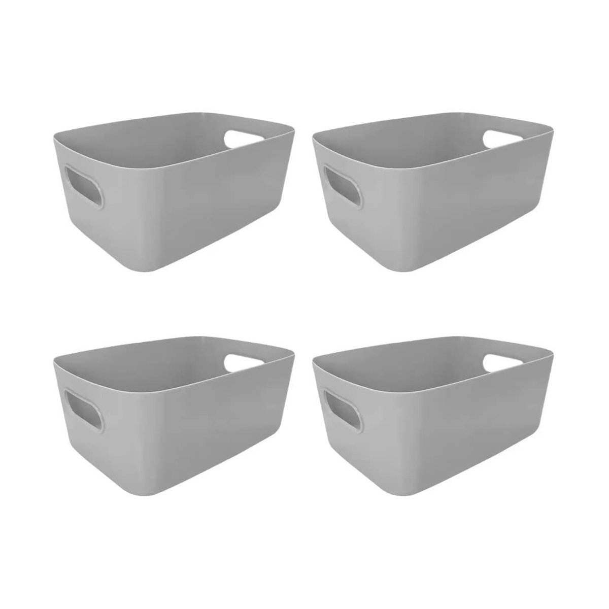 My Ninki ® Veelzijdige Set van 4 Stuks Kunststof Opbergdozen voor Thuis en Kantoororganisatie