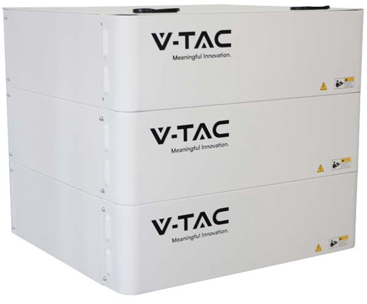 V-TAC Batterijrek met 3 lagen - Batterijopslagaccessoire voor omvormer