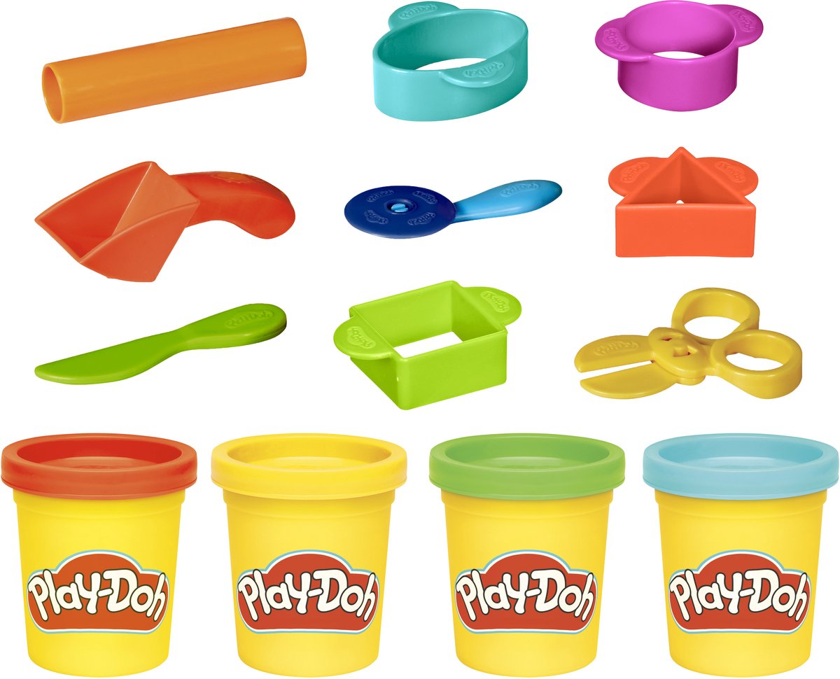 Play-Doh Starterset - Boetseerklei - Inclusief 4 potjes klei — afbeelding 2