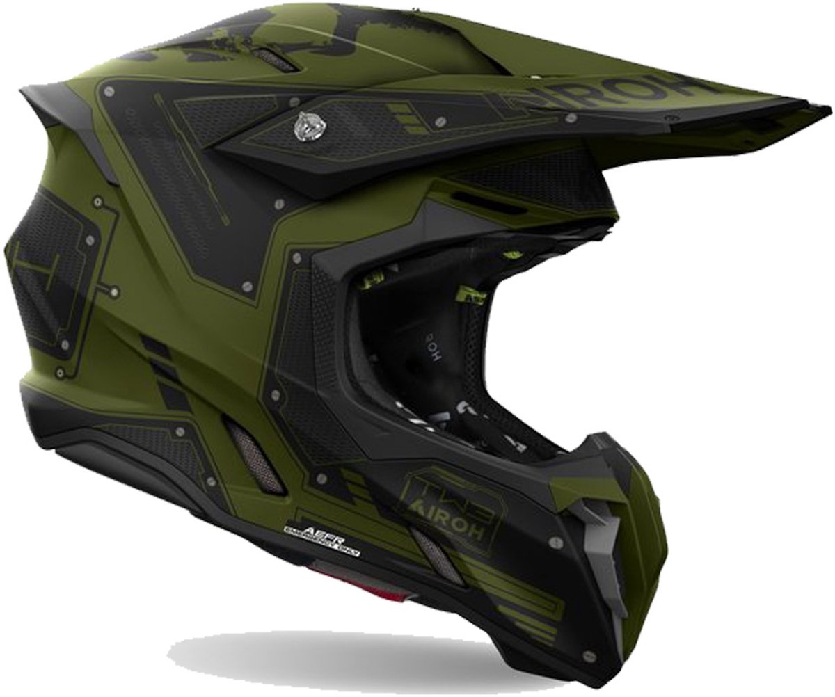 Airoh Twist 3.0 Military Black Green XS - Maat XS - Helm