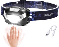 Transnect - Hoofdlamp LED Oplaadbaar - met Bewegingsdetectie - Inclusief Batterij - Waterdicht - voor Camping, Wandelen met Hond, Noodgeval Transnect - Hoofdlamp LED Oplaadbaar - met Bewegingsdetectie - Inclusief Batterij - Waterdicht - voor Camping, Wandelen met Hond, Noodgeval