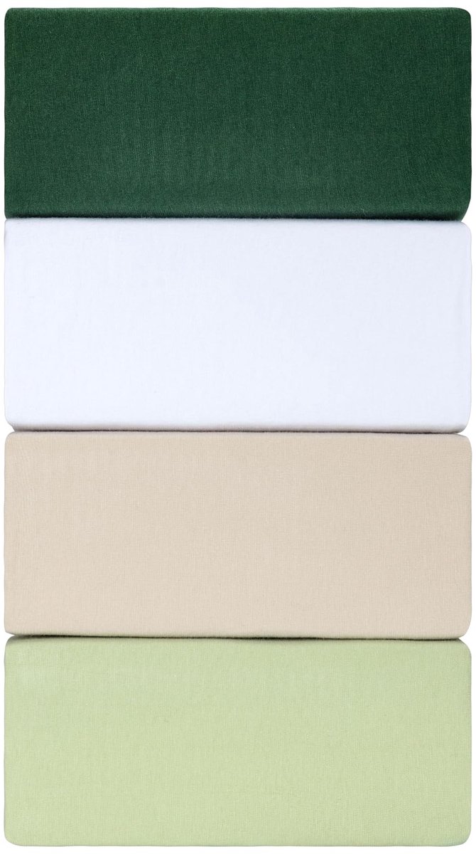 My Ninki ® Diep Donkergroen Jersey Hoeslaken 100x200 cm met Lycra voor Topcomfort en Stijl