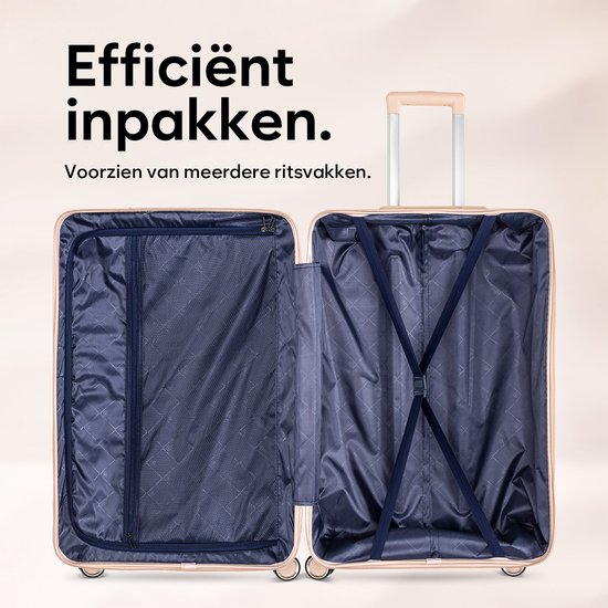 Eurotel Trolleykoffer van zachte stof, past in dikte van 28 tot 12 cm Eurotel Trolleykoffer van zachte stof, past in dikte van 28 tot 12 cm