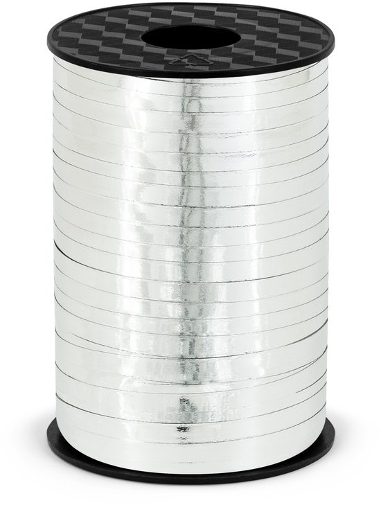 Lint en draad en koord :: Materiaalsoorten :: Organza lint :: Organza zilver lint 15 mm op rol