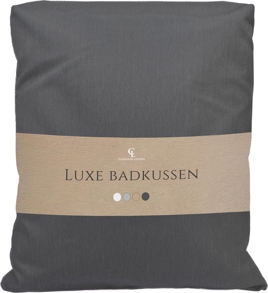 Badkussen – Luxe badkussens voor in bad – Dik en comfortabel Spa Kussen voor Hoofd, Hek en Rug – Hoofdsteun bad voor een spa ervaring thuis – Wasbare snel drogende Nekkussen Bad – Donkergrijs