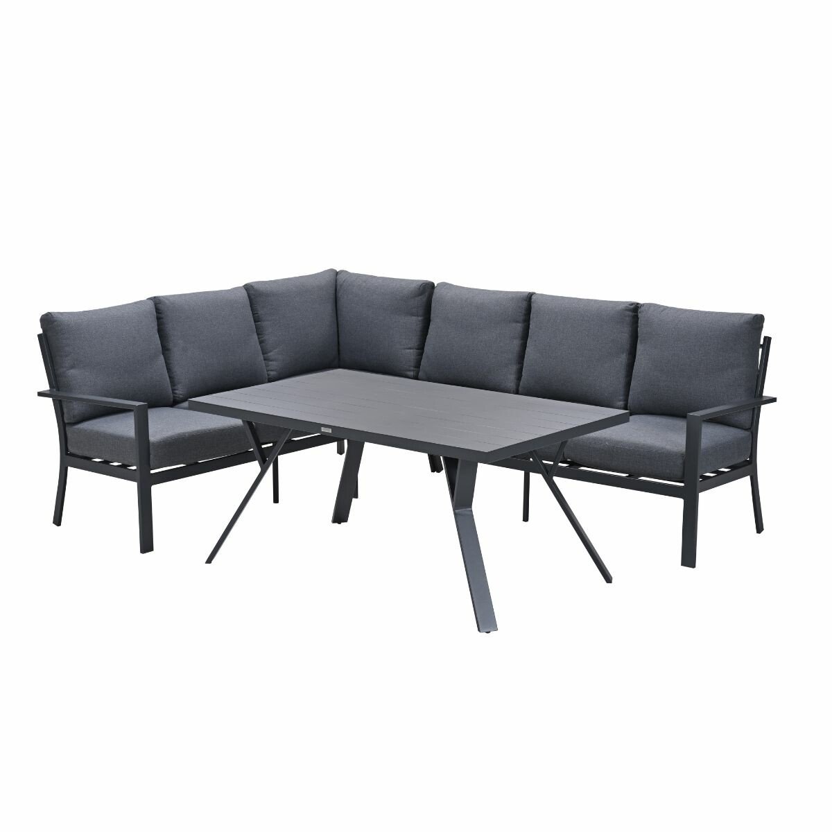 Garden Impressions Senja lounge dining set 3-delig links - mystic grey