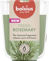 Bolsius - True Scents - 4 Bougies parfumées - Romarin - Vert - Pack économique - Bougie Geur
