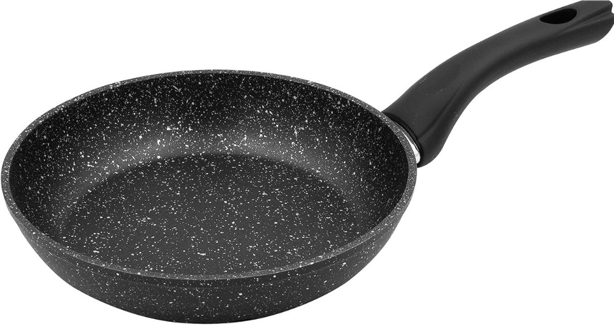 Koekenpan Ø 28cm - Inductie - Graniet - Alle Warmtebronnen - Anti-Aanbak - PTFE en PFAS vrij