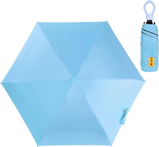 Lama Opvouwbare omgekeerde paraplu, winddicht sterk, automatisch openen en sluiten, anti-UV, compacte, draagbare reisparaplu met reflecterende strepen voor regen en zon, M