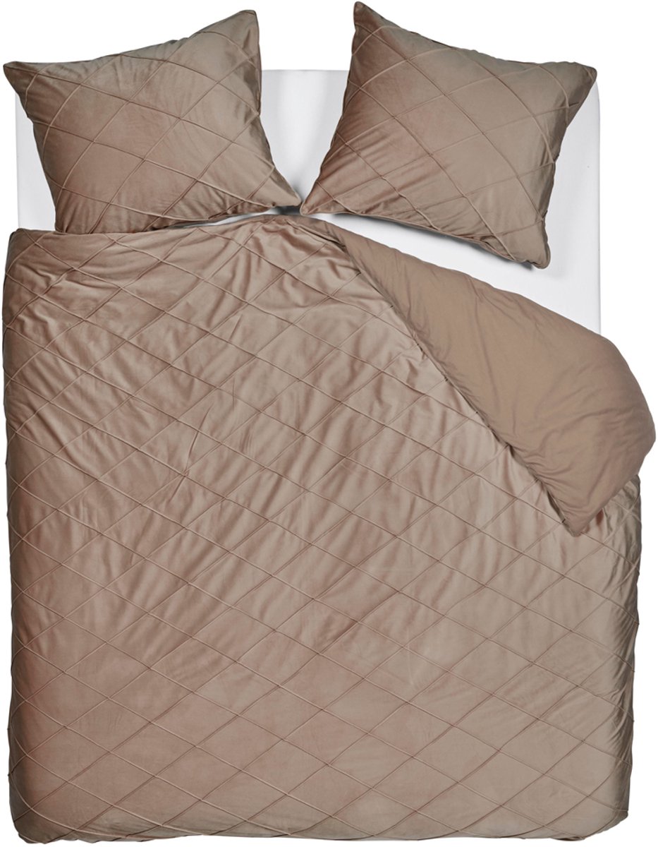 Rivièra Maison - Diamond dekbedovertrek - Tweepersoons - 200x200/220 cm - Zand