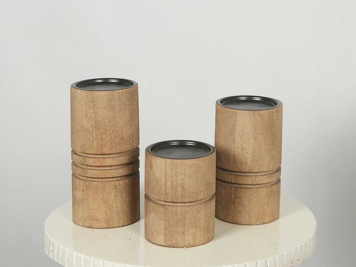 by Mooss - Kandelaren - set van 3 - Almond - Stoer - Kado