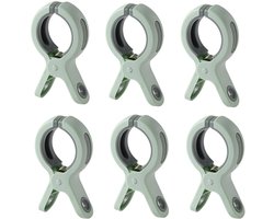 6 stuks Strandhanddoekclips - Plastic Quiltclips - Knijpers - Grote Wasknijper Handdoekknijpers - Winddicht - Groen - Voor dagelijks wasgoed, strandhanddoek, badhanddoek, beddengoed en dikke kleding