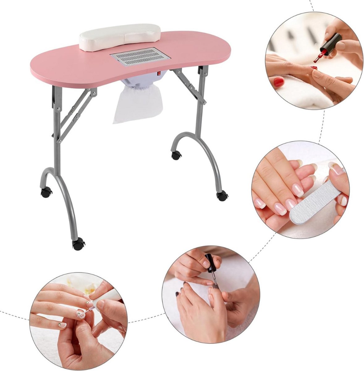 ApexArte® Nageltafel - Manicuretafel - Pedicure Bureau