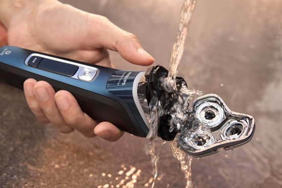 Philips Shaver i9000 Prestige Elektrisch Scheerapparaat Voor Mannen - Met Quick Clean Pod - Blauw - XP9201/30