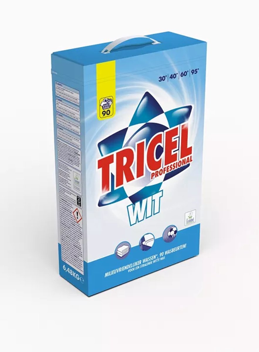 Tricel Professional Wit 6,48 KG/90 wasbeurten