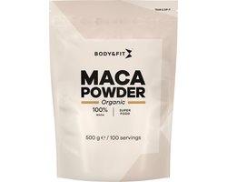 Body & Fit Organic Maca Poeder Biologisch - Superfood - 500 gram