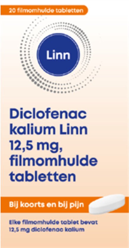 Linn Diclofenac kalium 12,5 mg - 20 tabletten