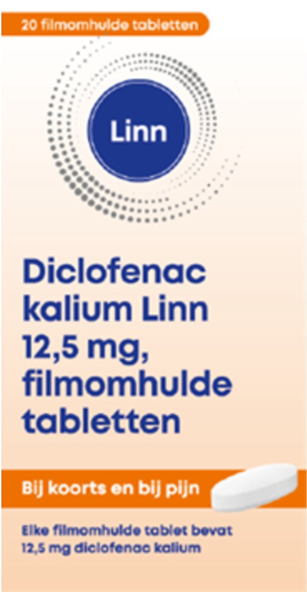 Goedkoopste Linn Diclofenac kalium 12,5 mg 20 tabletten