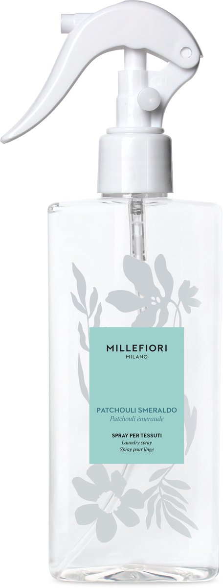 Millefiori Laundry - Textielspray 200 ml - Patchouli Smeraldo - Textielverfrisser - Wasspray
