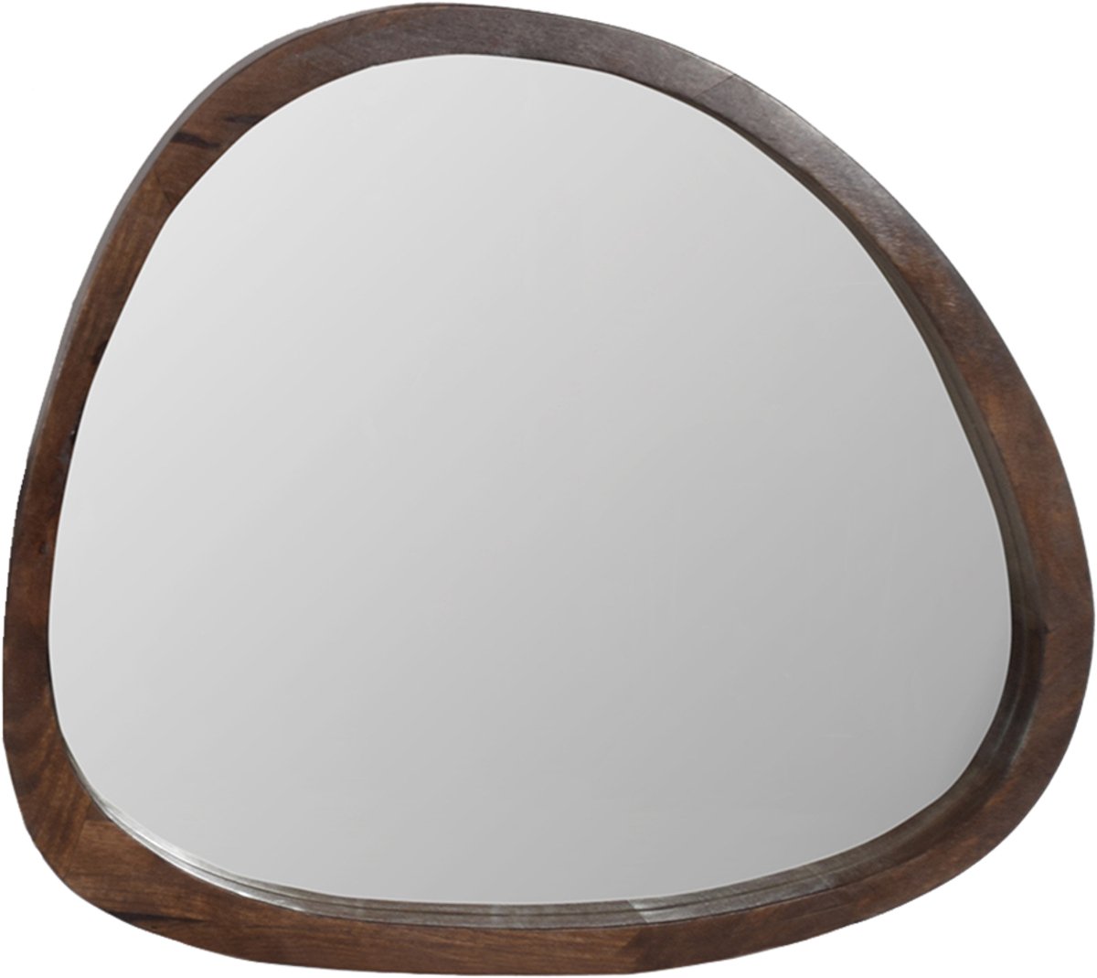 by Mooss - Spiegel - Organisch - Hout - Walnoot - Klein