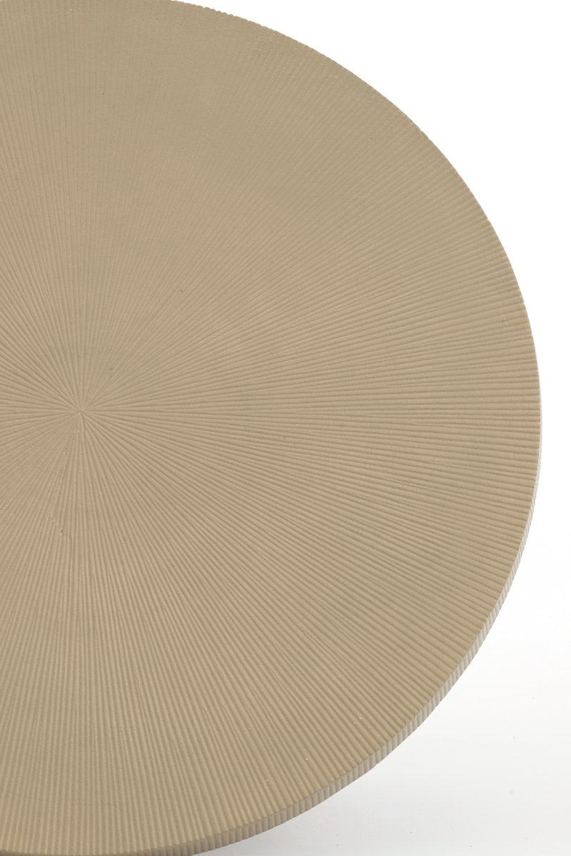 Salontafel TIGRAN - Ø59x35.5cm - Bruin