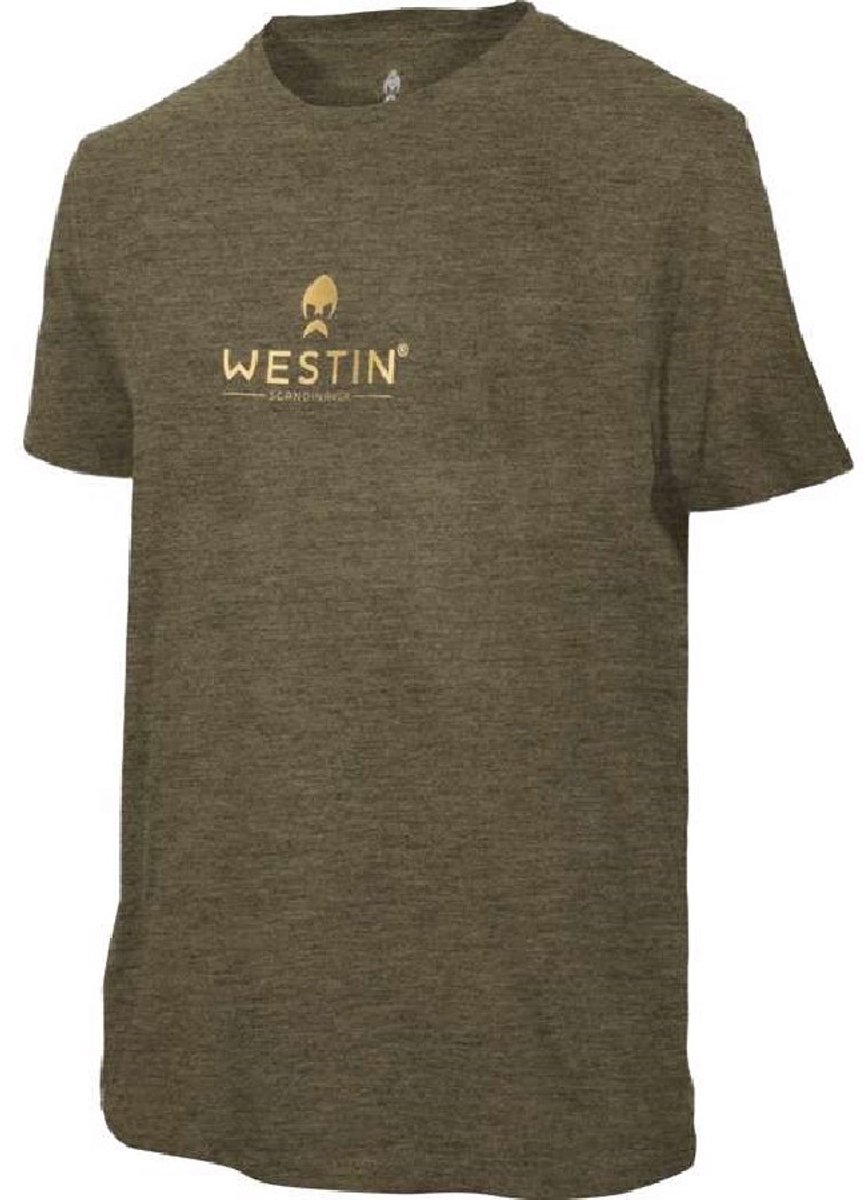 Westin Fishing style T-shirt Large mosgroen