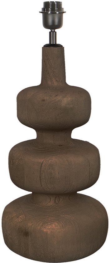 by Mooss - Lampe de table - Bois - Moderne - Terre d'ombre - 50 cm