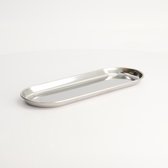 Homikit Bakplaat, 2 stuks, roestvrij staal, ovenplaat voor bakken, braden, serveren, 5 cm diep, rechthoekige bakvorm, taartplaat, glad oppervlak en vaatwasmachinebestendig, 26,5 x 20,5 x 4,7 cm