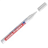 Edding 8055 outdoor-marker 1-2mm ronde punt - wit - per stuk in blisterverpakking