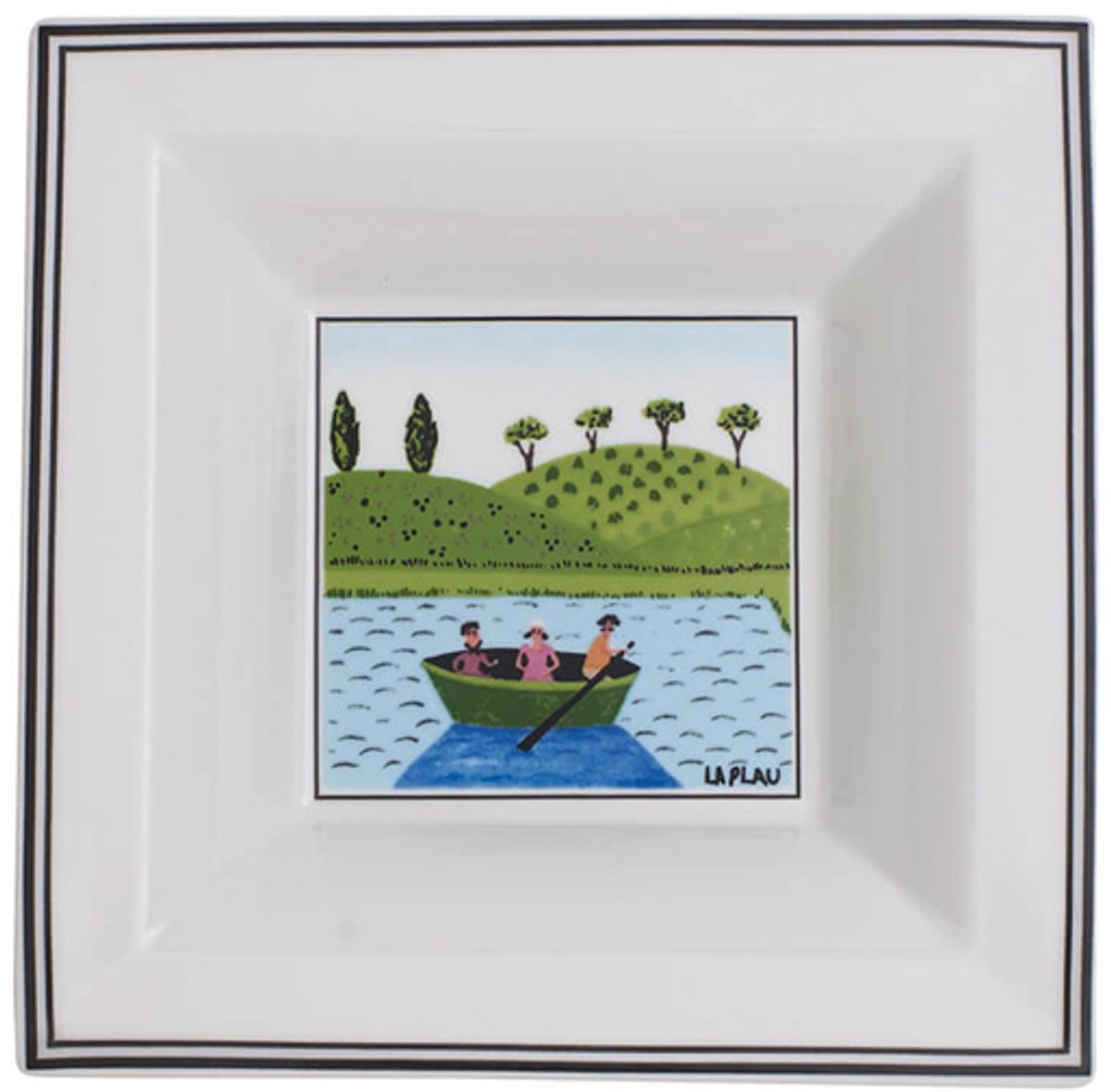 Schale Quadrat Design Naif Gifts 14 x 14 cm