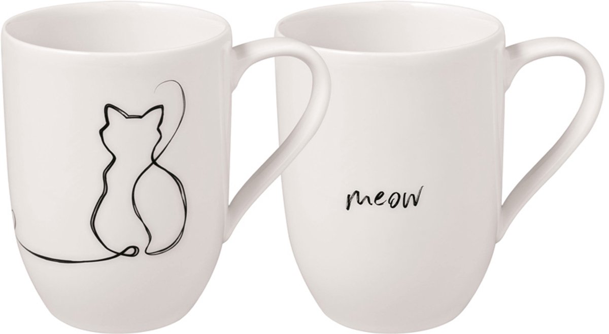 Kaffeebecher Cat Statement 280 ml Set van 2