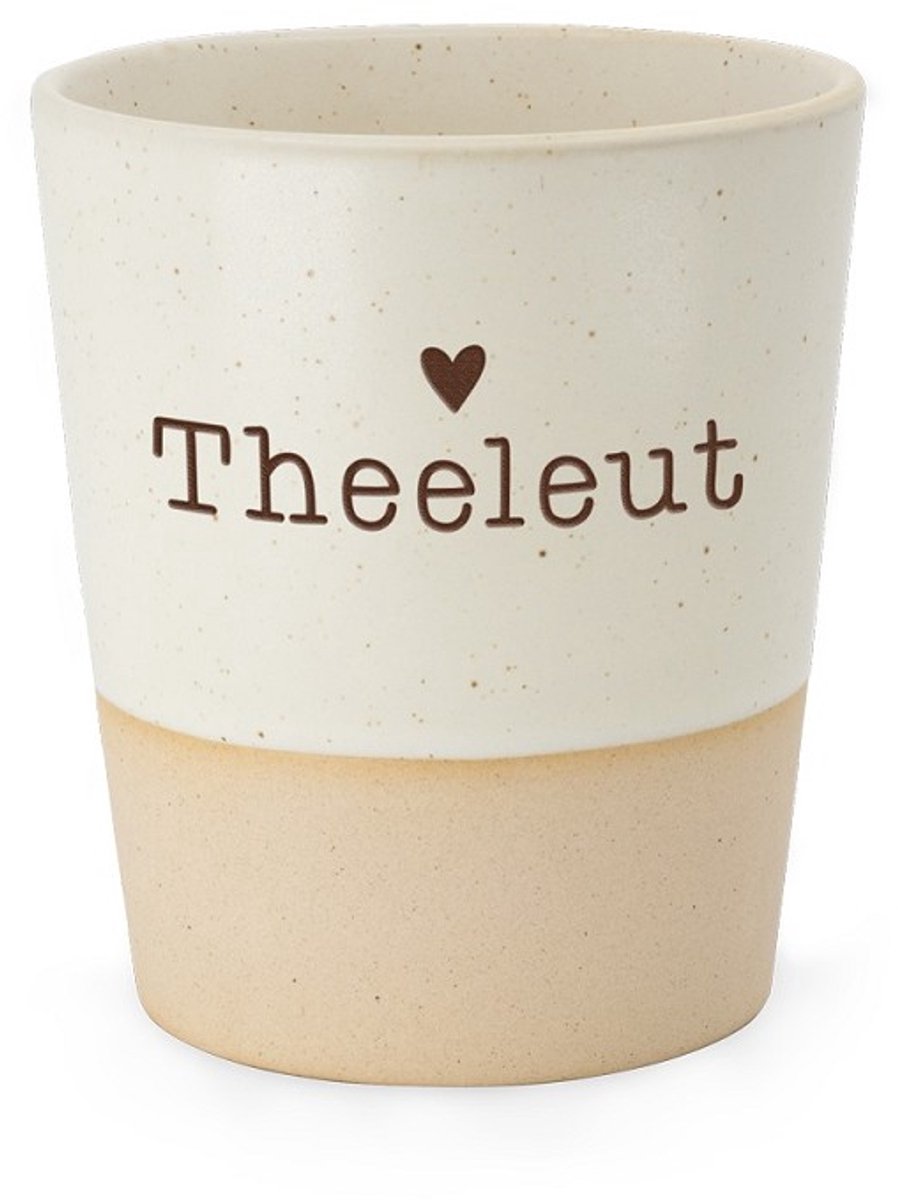 Mok - Beker - Thee - Theeleut - Keramiek - lint: "Speciaal voor jou" - Cadeauverpakking