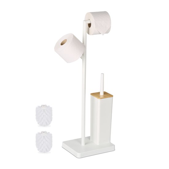 Lot De 2 Porte-Papier Toilette Autocollant Noir | Acier Inoxydable, Sans Perçage | Pour Salle De Bain, Toilettes, Cuisine
