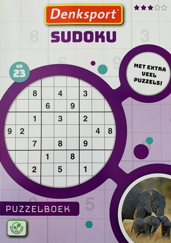 Denksport puzzelboekjes - Sudoku - puzzelboekje