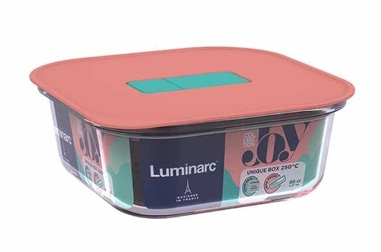 Luminarc Bewaardoos Unique - 80cl - vierkant