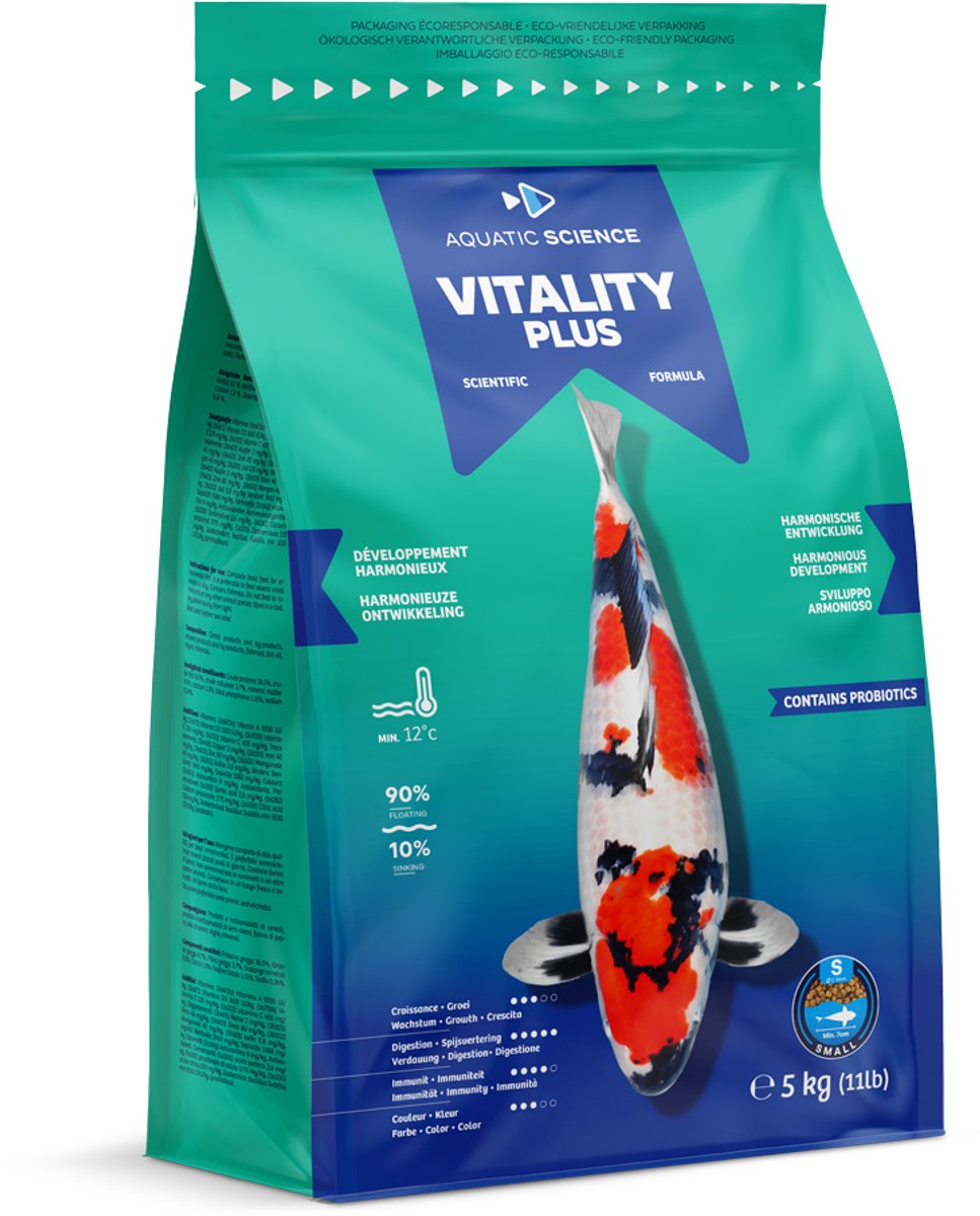 Aquatic Science Vitality Plus Small 5 kg Floating Koivoer visvoer vijvervoer Ichifood
