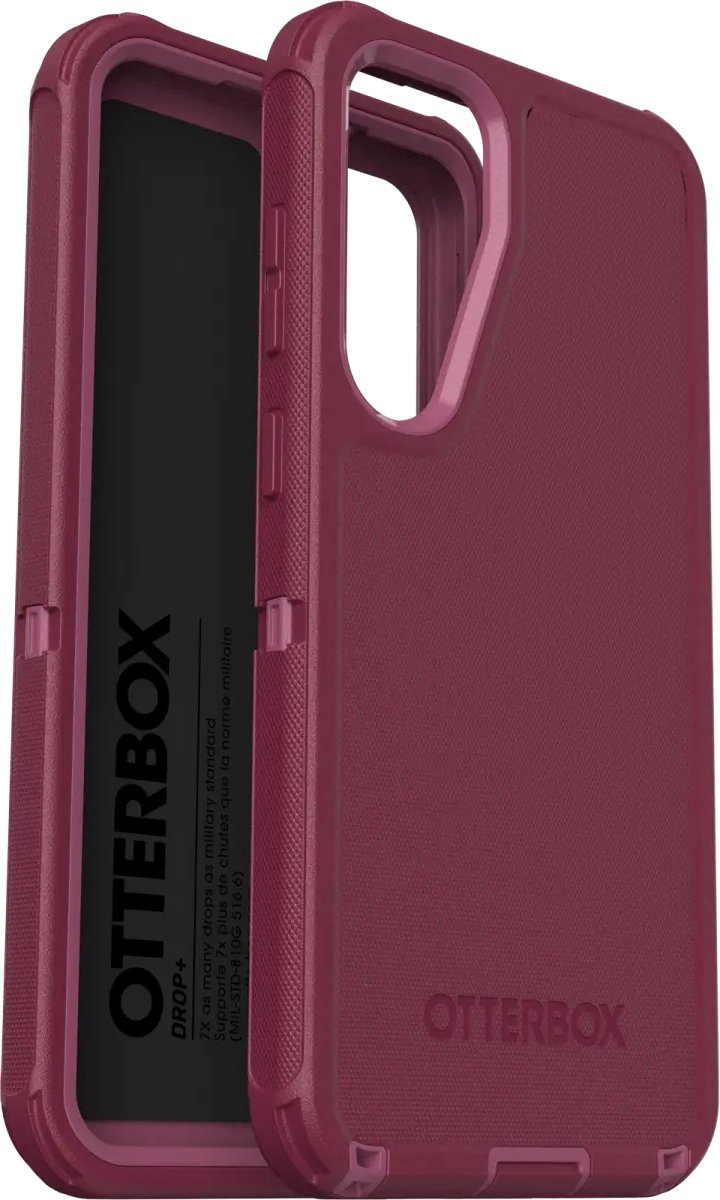 OtterBox Geschikt voor Samsung Galaxy S25 Plus - Defender Back Cover Hoesje - Roze / Rood