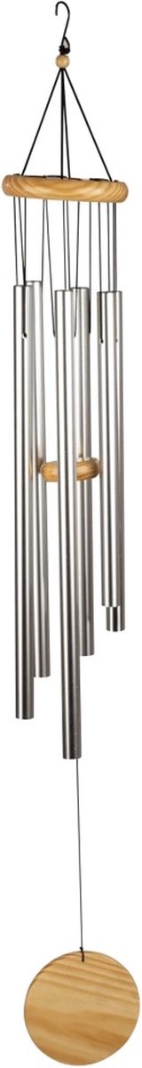Windgong - metaal - aluminium buizen - houten klepel - 88cm - windchime