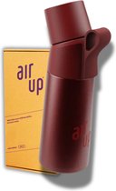 Bouteille Air Up en acier Rich Ruby - Kit de démarrage - Bouteille de 480 ml - Comprend 3 dosettes - Kit de démarrage - Hydratant - Bouteille Air Up - Eau parfumée