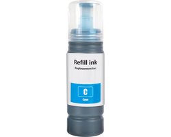 InktDL Huismerk geschikt voor Epson T6642 Cyaan Inktfles - Geschikt voor EcoTank ET-2500 - ET-2550 - ET-2600 - ET-2650 - ET-4500
