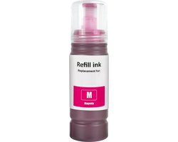 InktDL Huismerk geschikt voor Epson T6643 Magenta Inktfles - Geschikt voor EcoTank ET-2500 - ET-2550 - ET-2600 - ET-2650 - ET-4500